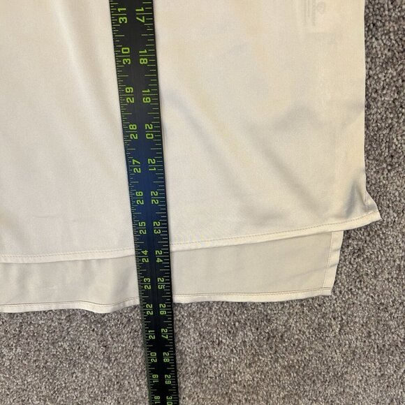 Express Womens Satin Long Sleeve Pleated Gramercy Tee Sandshell Size XS NWT $54 - Picture 13 of 16